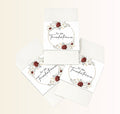 Taschentuch Banderole Blumen rot